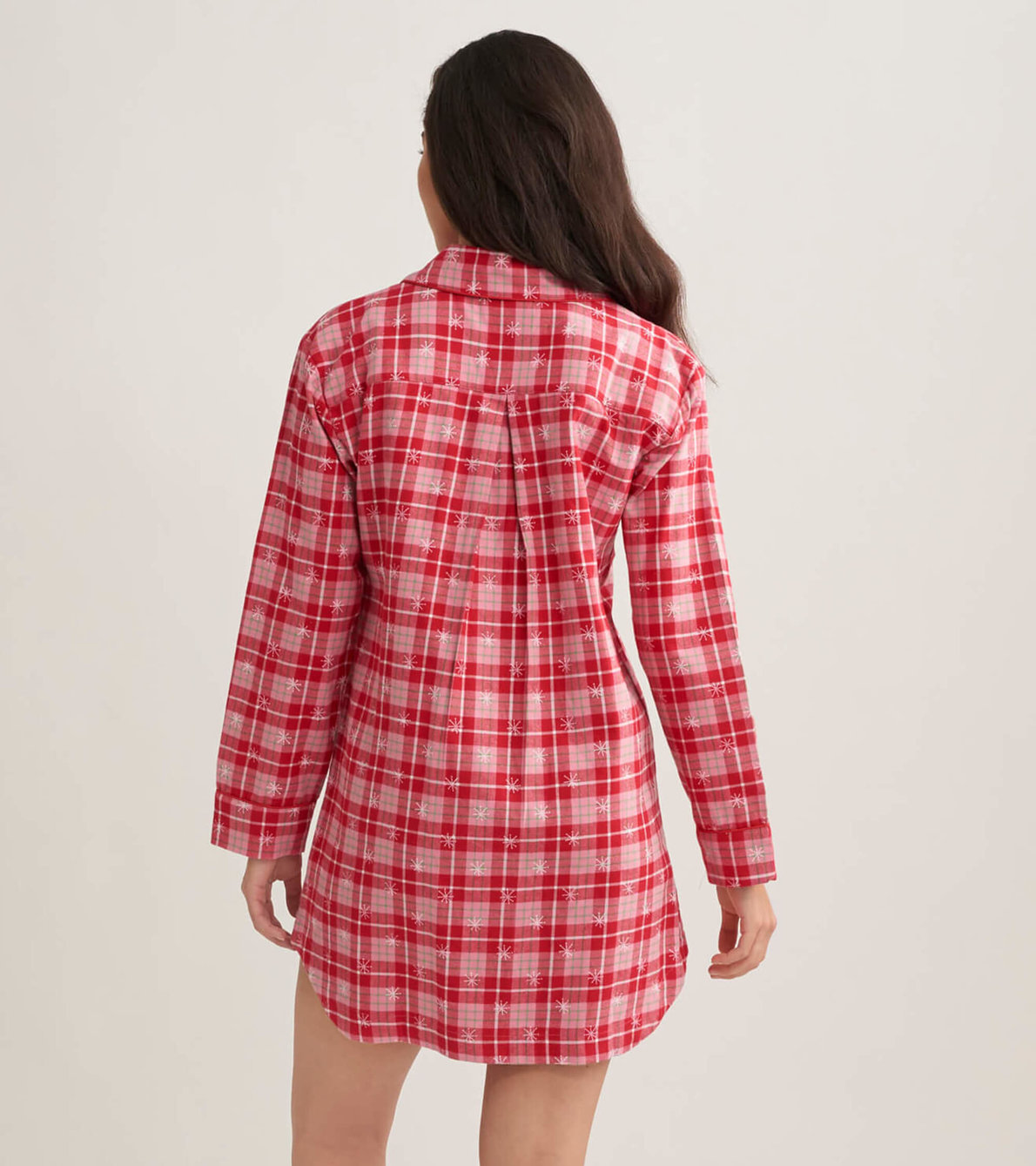 View larger image of Retro Christmas Plaid Women's Flannel Nightdress