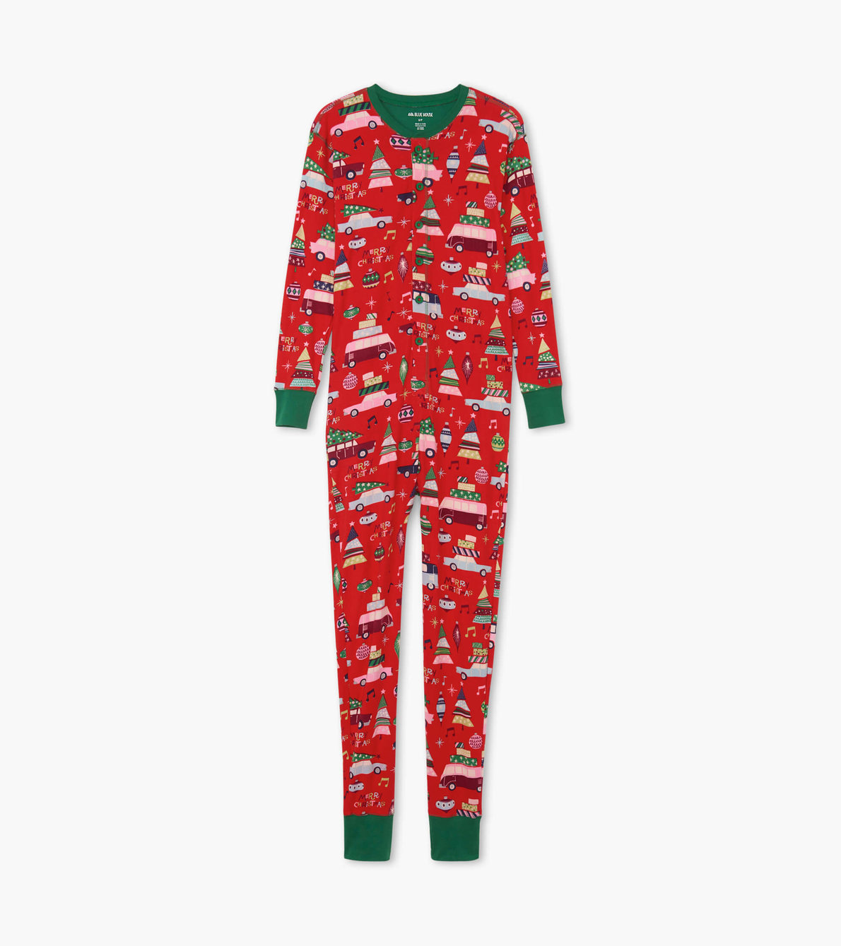 View larger image of Retro Festive Red Adult Union Suit
