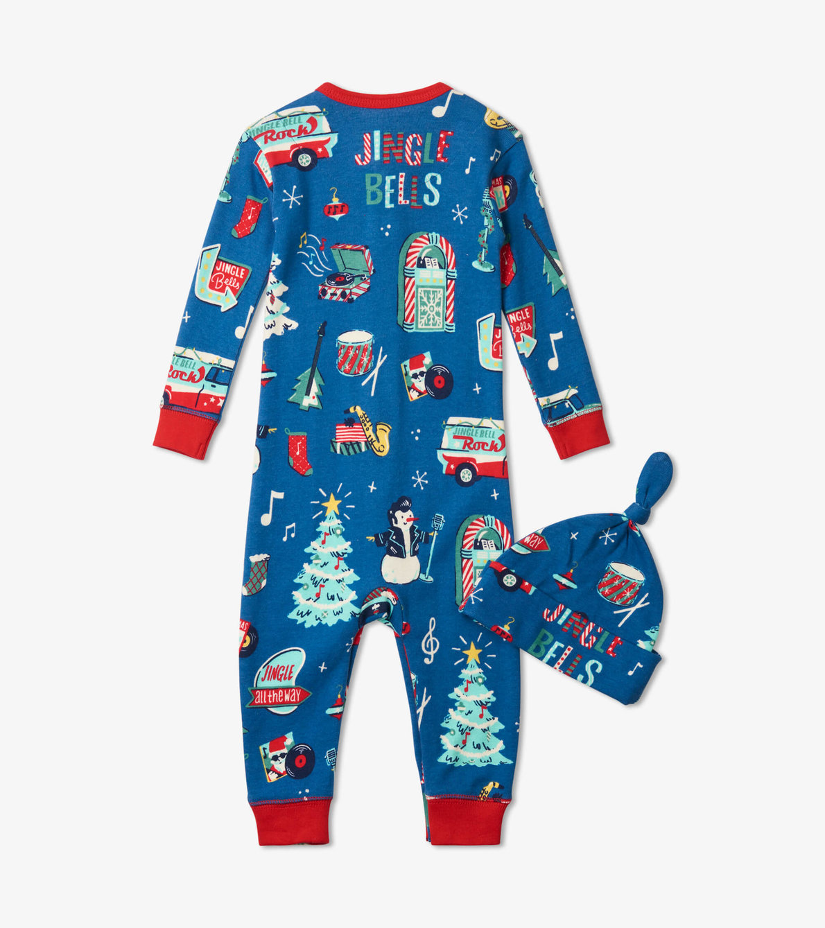View larger image of Rockin Holidays Baby Coverall & Hat