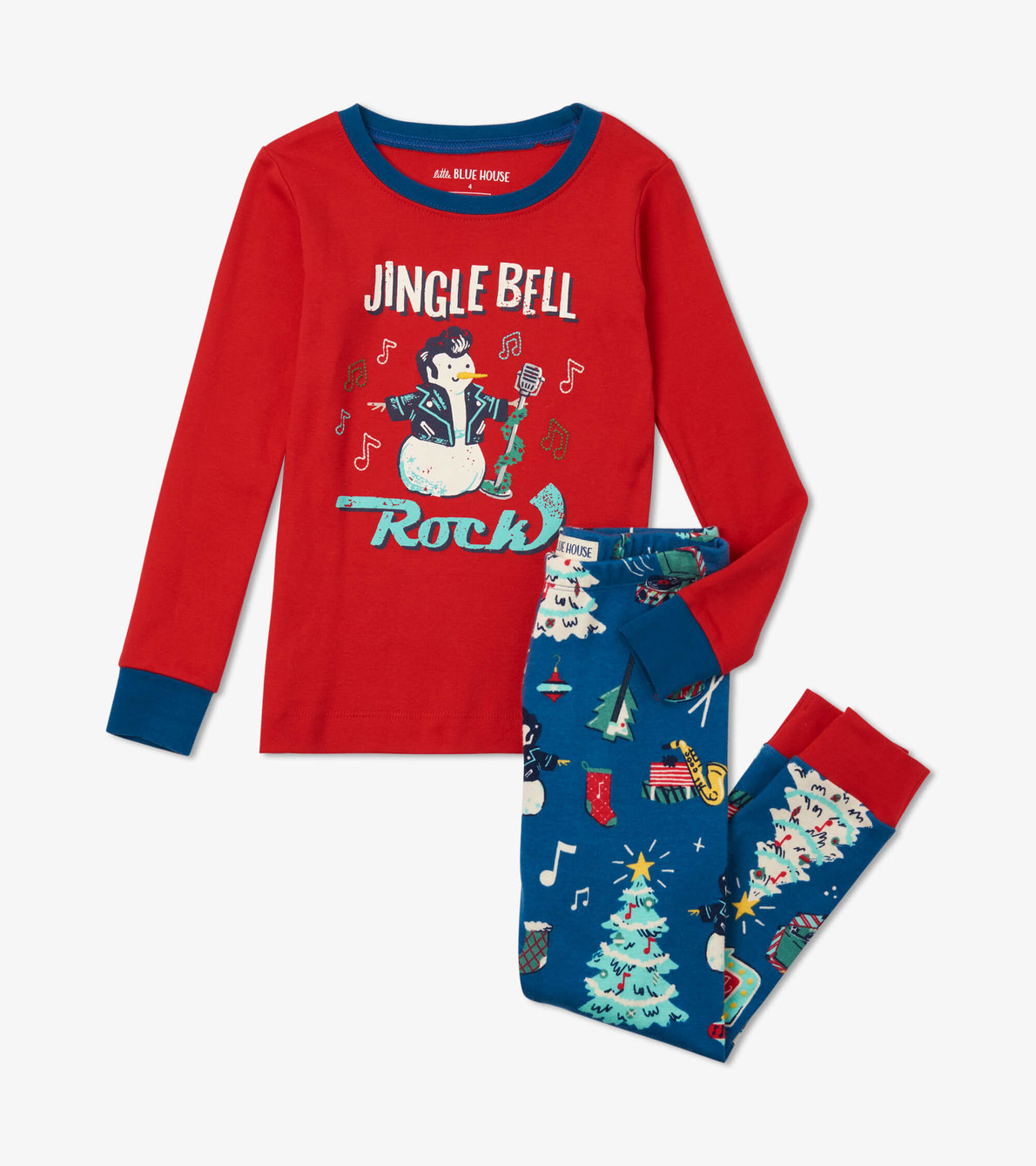 View larger image of Rockin Holidays Kids Appliqué Pajama Set
