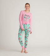 Wild About Christmas Women's Tee and Leggings Pajama Separates - Little  Blue House US