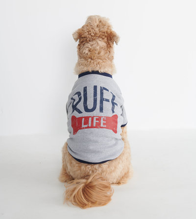 T-shirt pour chien – Os « Ruff Life »