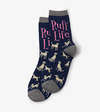 Chaussettes pour femme – Chien « Ruff Life »