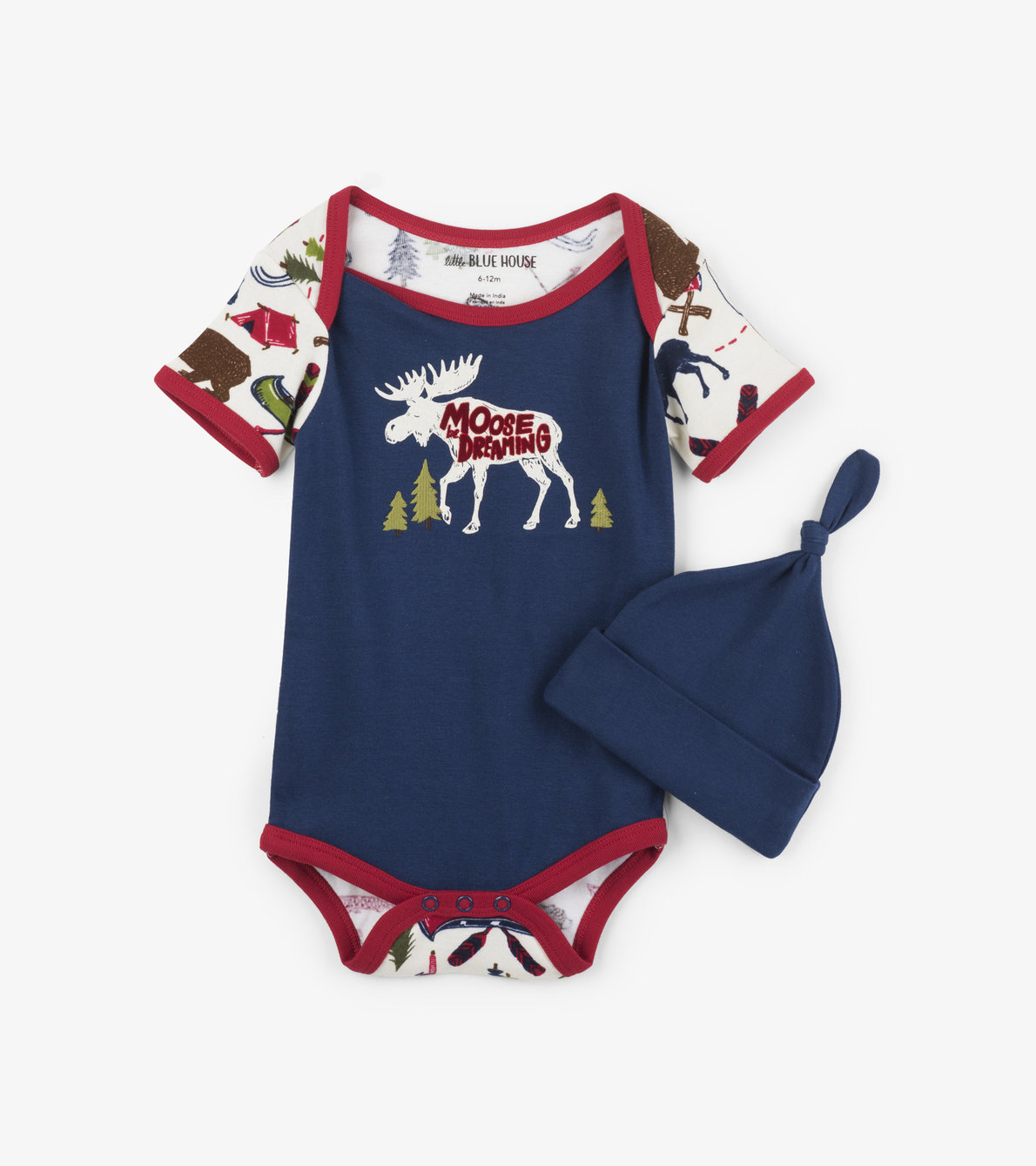 View larger image of Sketch Country Baby Bodysuit with Hat