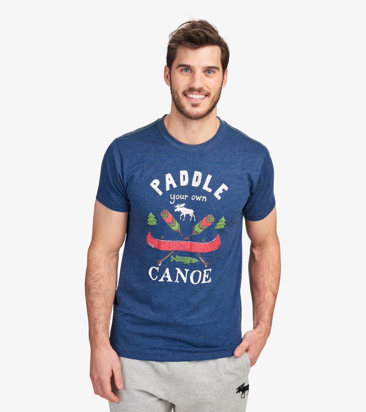 Agrandir l'image de T-shirt pour homme – Canoe « Paddle Your »