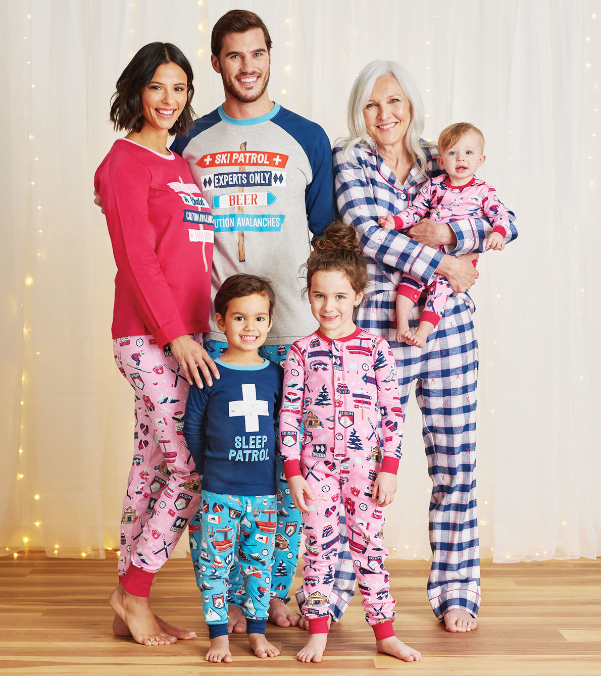 Agrandir l'image de Pyjamas pour la famille - Vacances de ski