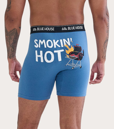 Caleçon boxeur pour homme – Barbecue « Smokin’ Hot »