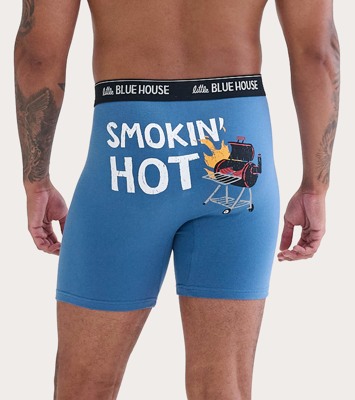 Agrandir l'image de Caleçon boxeur pour homme – Barbecue « Smokin’ Hot »