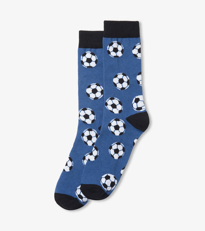 Soccer Balls Men's Crew Socks