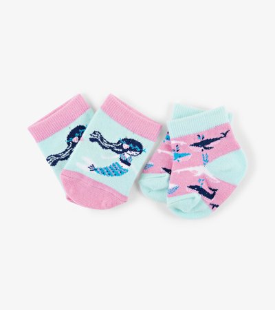 Sweet Mermaid 2-Pack Baby Socks