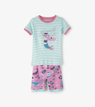 Sweet Mermaid Kids Short Pajama Set
