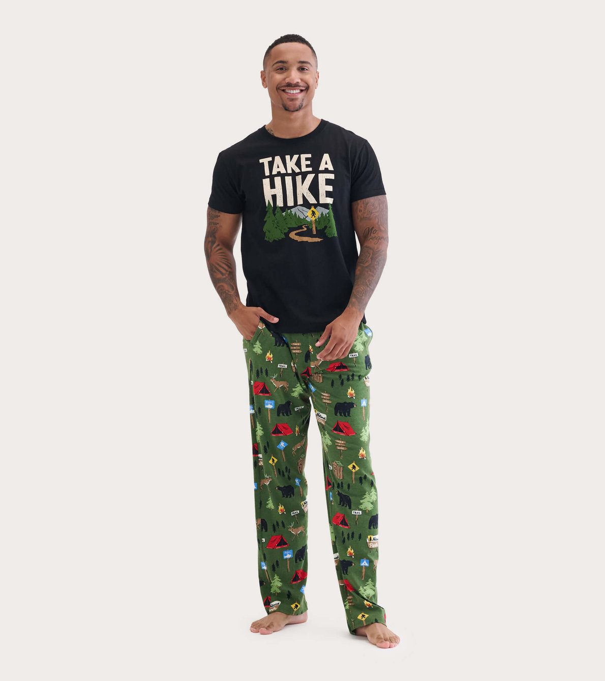 View larger image of Take a Hike Men's Tee and Pants Pajama Separates