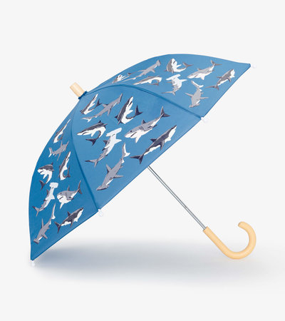 Parapluie à couleur changeante pour enfant – Requins carnassiers