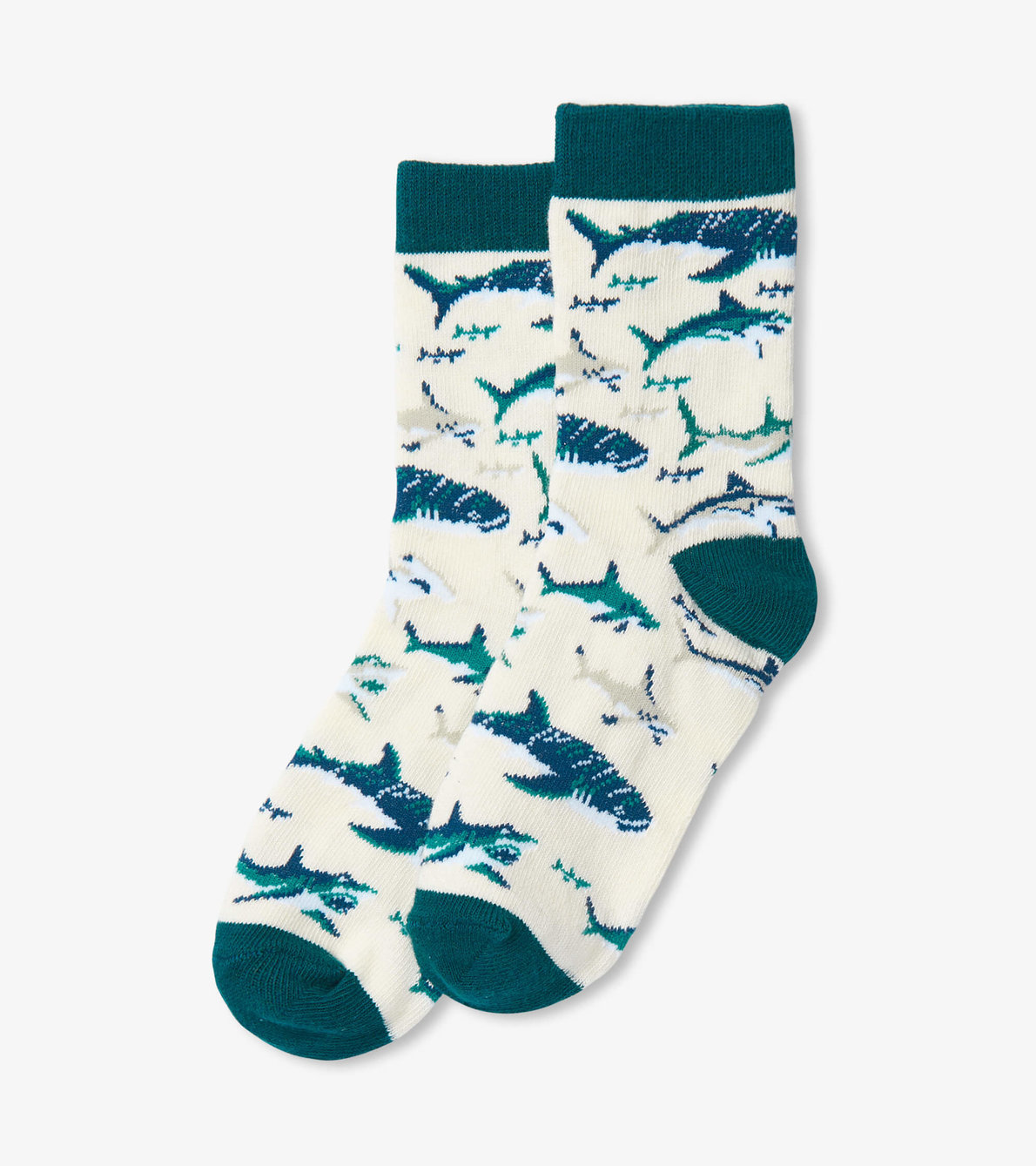View larger image of Toothy Sharks Kids Crew Socks