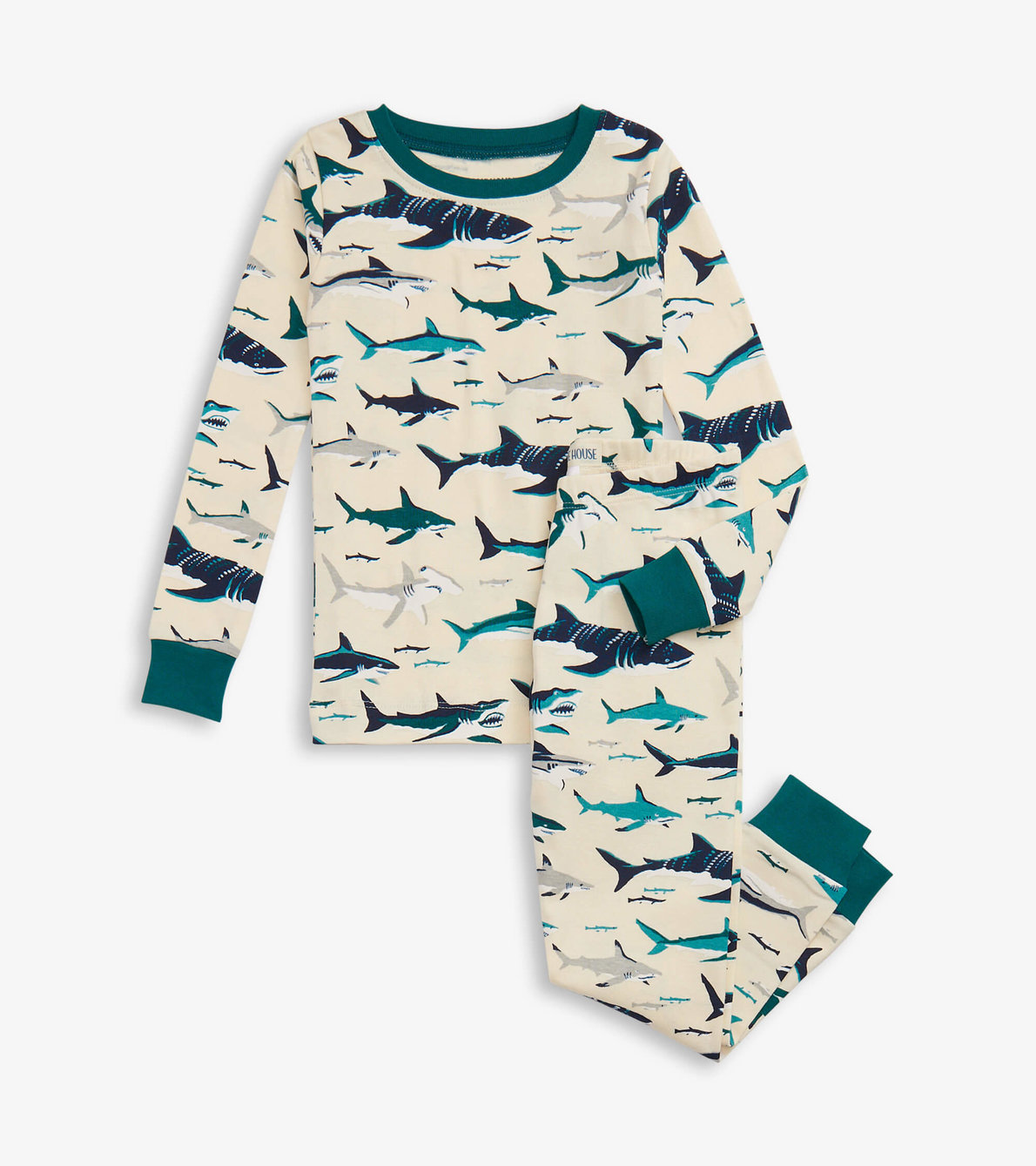 View larger image of Toothy Sharks Kids Pajama Set