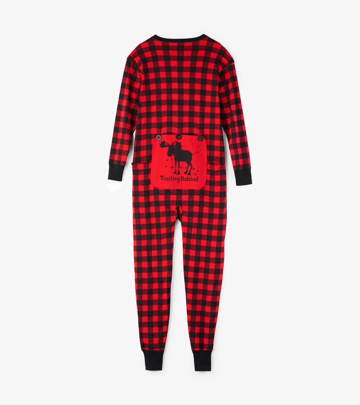 View larger image of "Trailing Behind" Buffalo Plaid Adult Union Suit