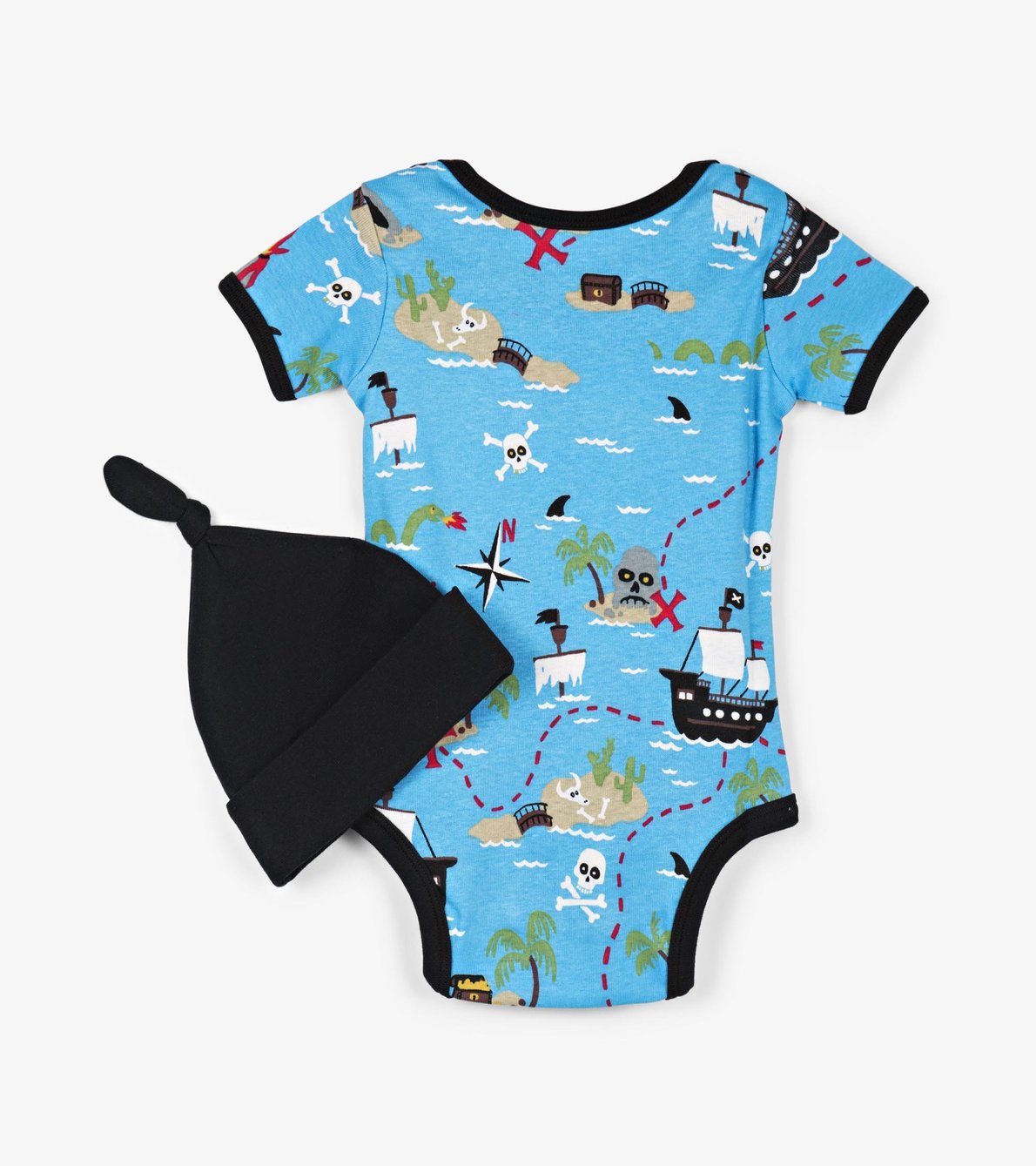 View larger image of Treasure Island Baby Bodysuit with Hat