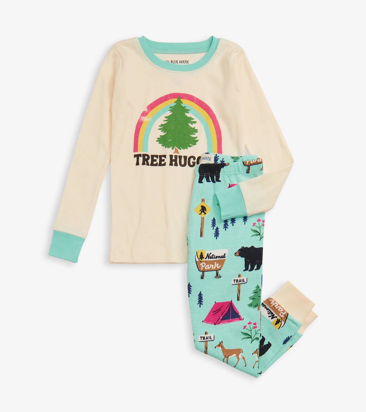 View larger image of Tree Hugger Kids Appliqué Pajama Set