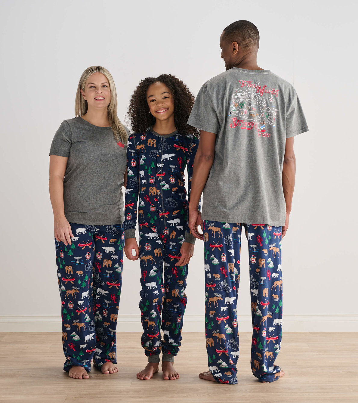 Agrandir l'image de Pyjamas pour la famille - Motifs canadiens