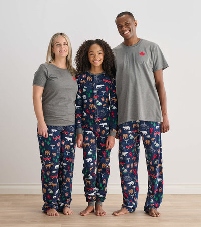 Pyjamas pour la famille - Motifs canadiens