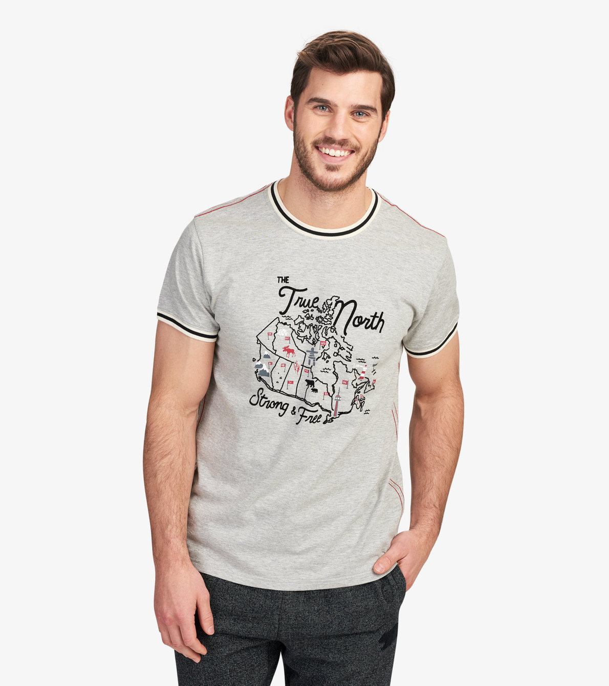 Agrandir l'image de T-shirt pour homme collection Heritage – Canada « True North » 