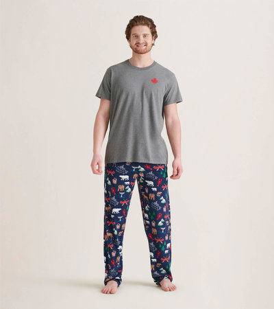 True North Men's Tee and Pants Pajama Separates