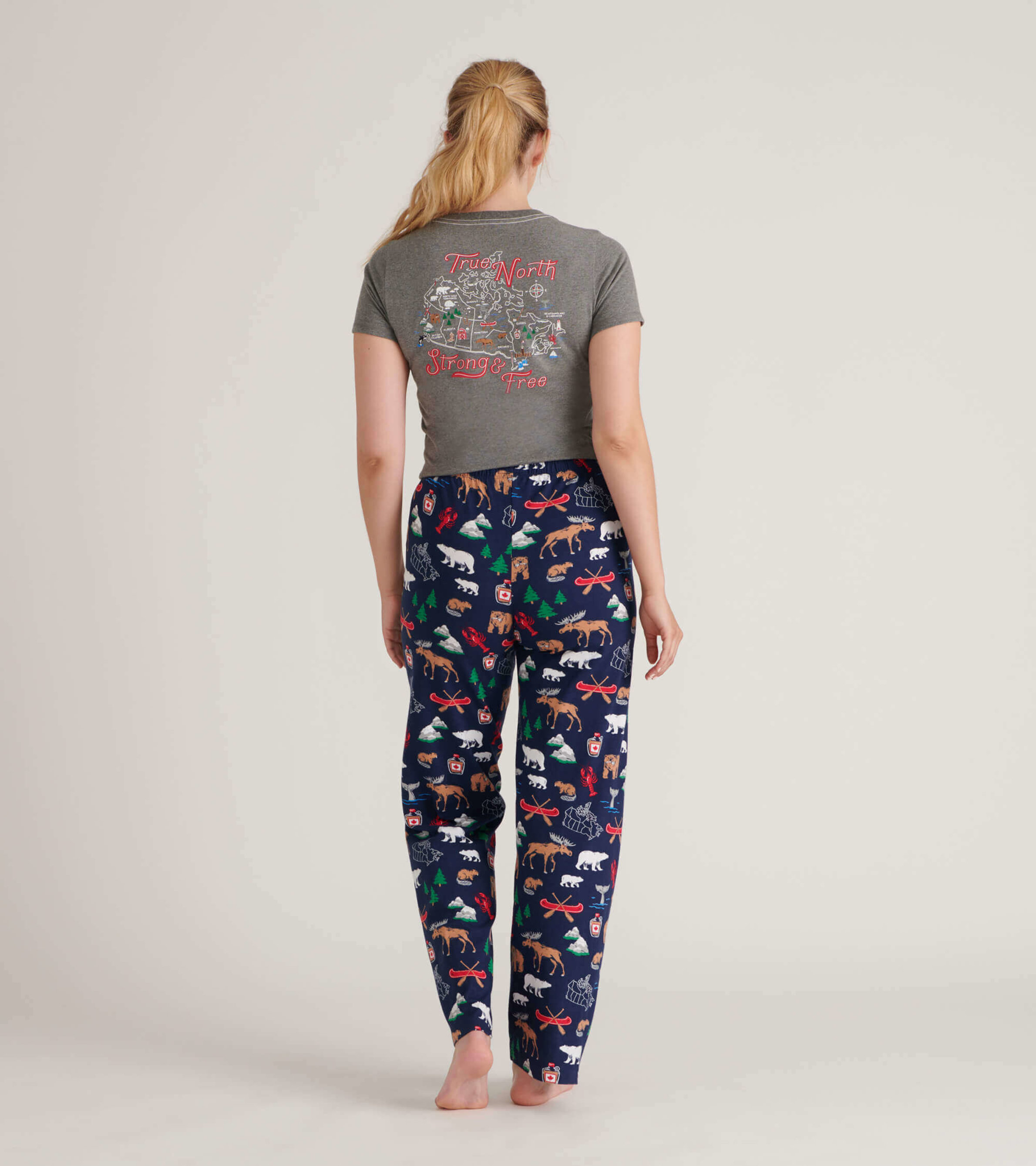 pantalon de pyjama femme a motifs imprime bas de pyjama femme