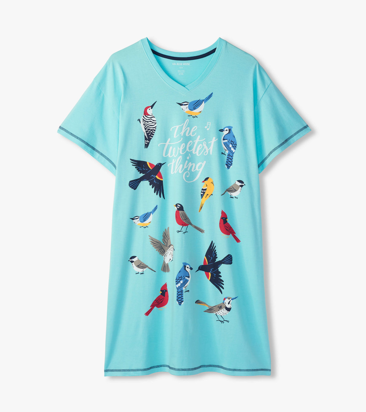 Agrandir l'image de Chemise de nuit pour femme – Oiseaux « Tweetest Thing »