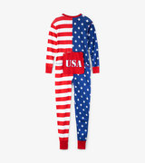 USA Flag Kids Union Suit