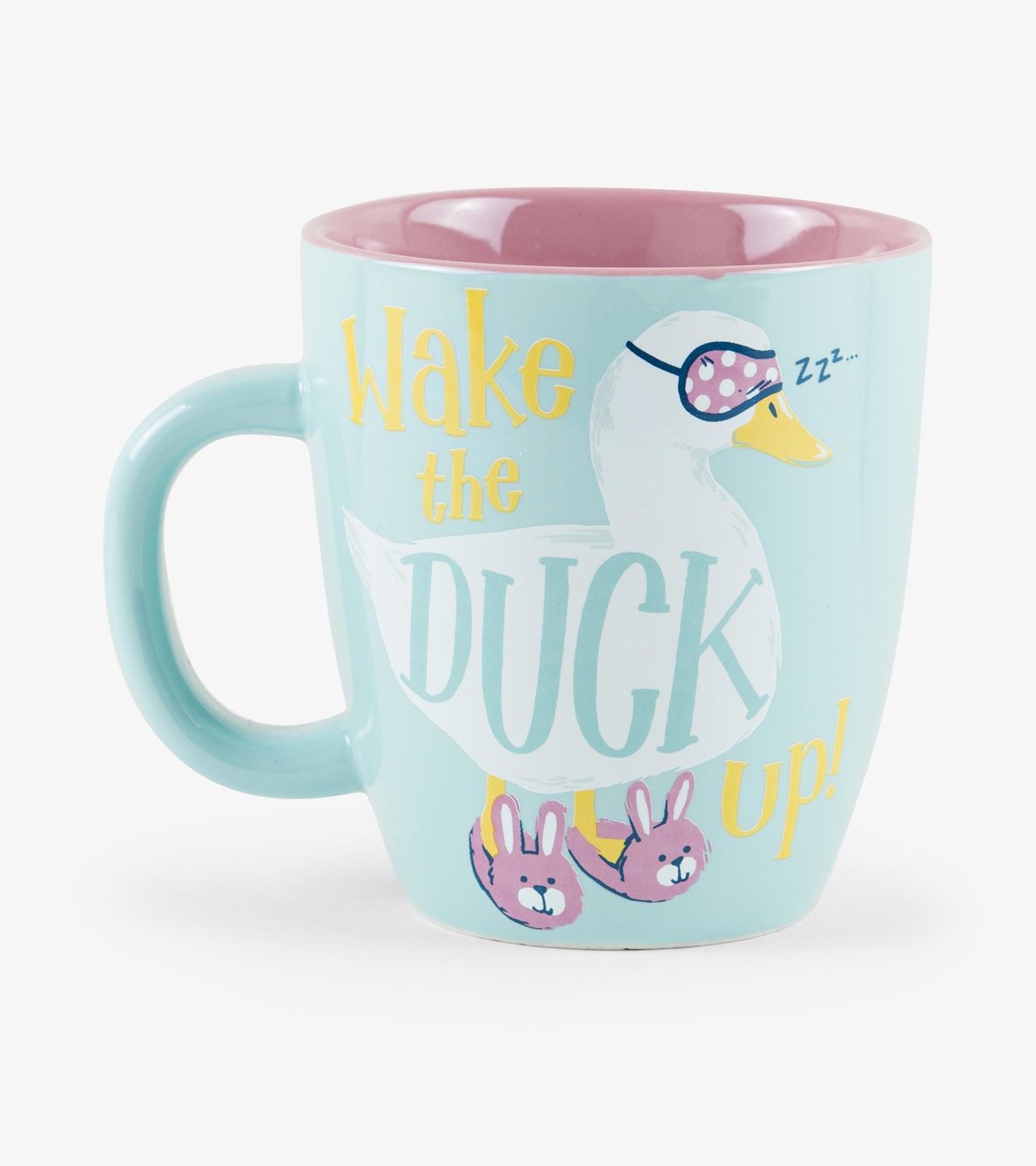 Agrandir l'image de Tasse arrondie en céramique – Canard « Wake The Duck Up »