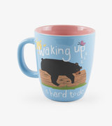 Waking Up Is Hard To Do Curved Ceramic Mug