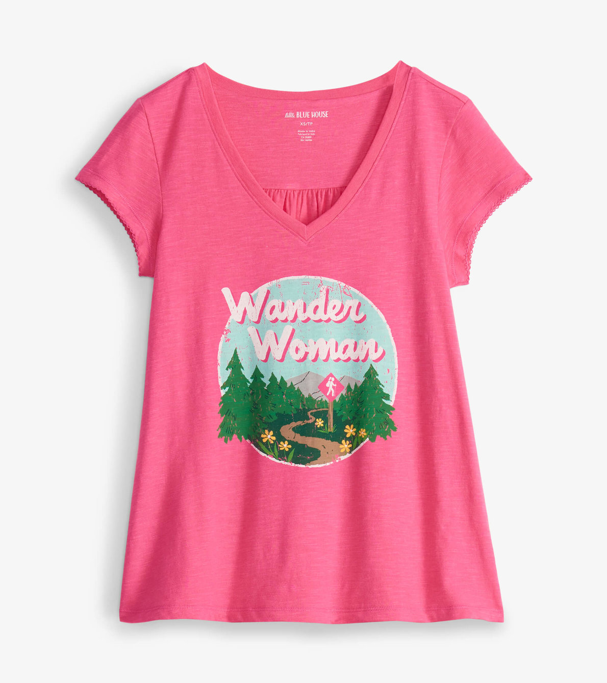 Agrandir l'image de T-shirt à encolure en V pour femme – Sentier