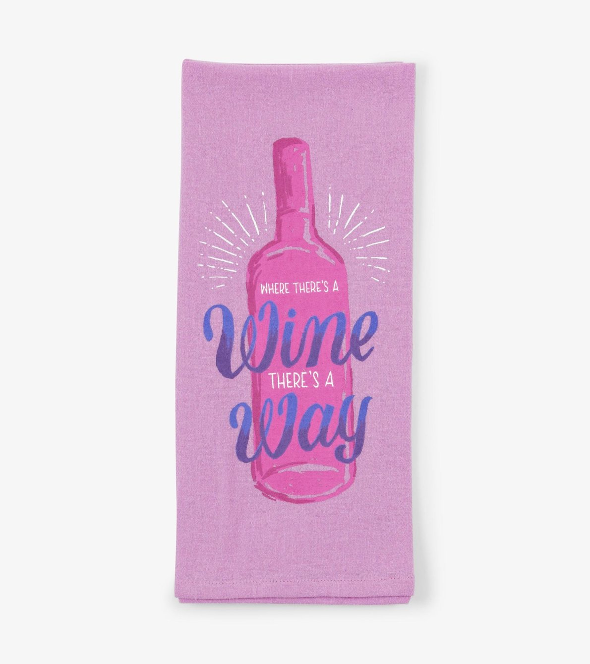 View larger image of Where There's A Wine Tea Towel
