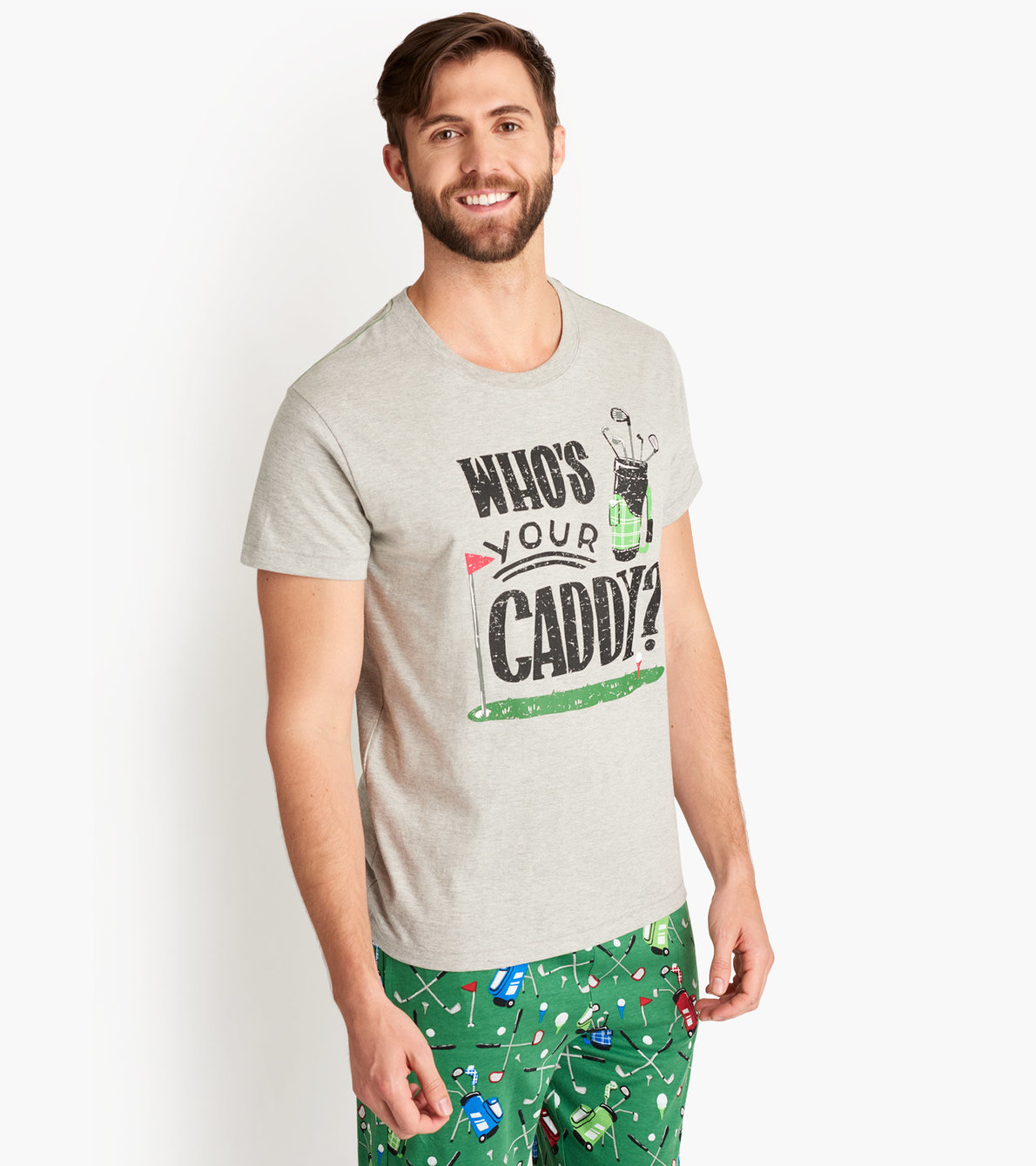 Agrandir l'image de T-shirt pour homme – Sac de golf « Who’s Your Caddy »