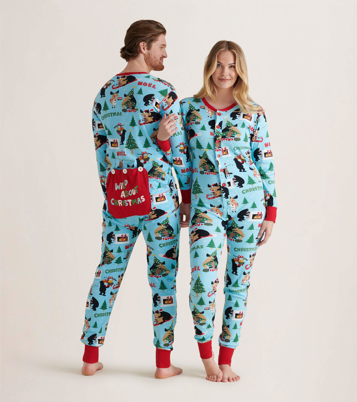 View larger image of Wild About Christmas Adult Union Suit