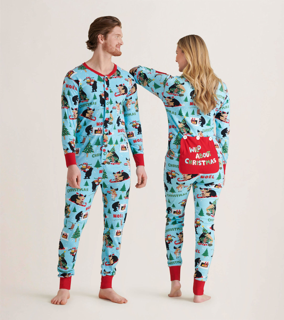 View larger image of Wild About Christmas Adult Union Suit