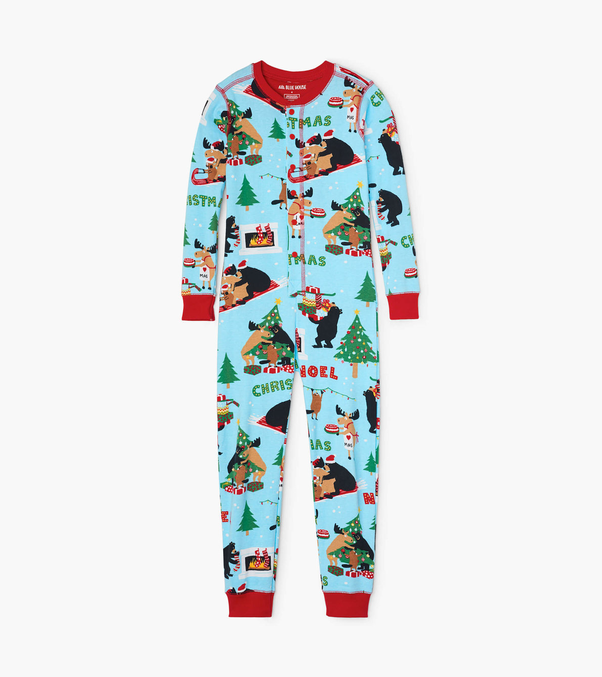 View larger image of Wild About Christmas Kids Union Suit