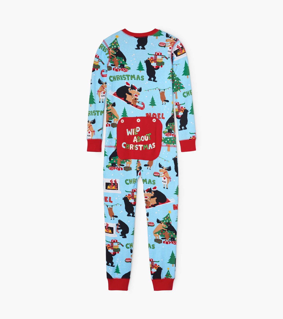 View larger image of Wild About Christmas Kids Union Suit