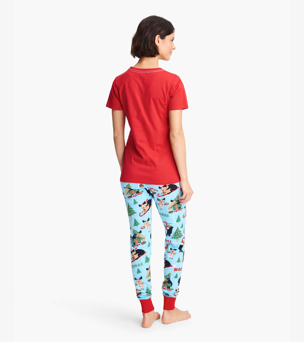 View larger image of Wild About Christmas Women's Tee and Leggings Pajama Separates
