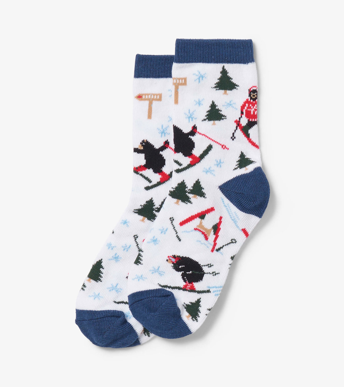View larger image of Wild About Skiing Kids Crew Socks