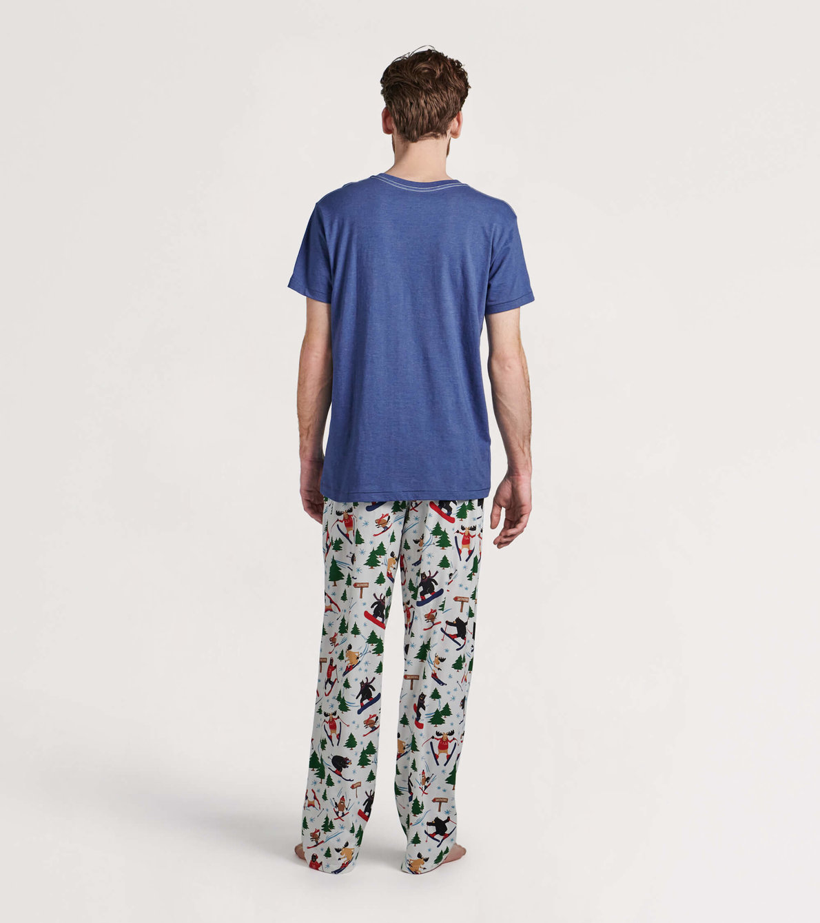 View larger image of Men's Wild About Skiing Jersey Pajama Pants