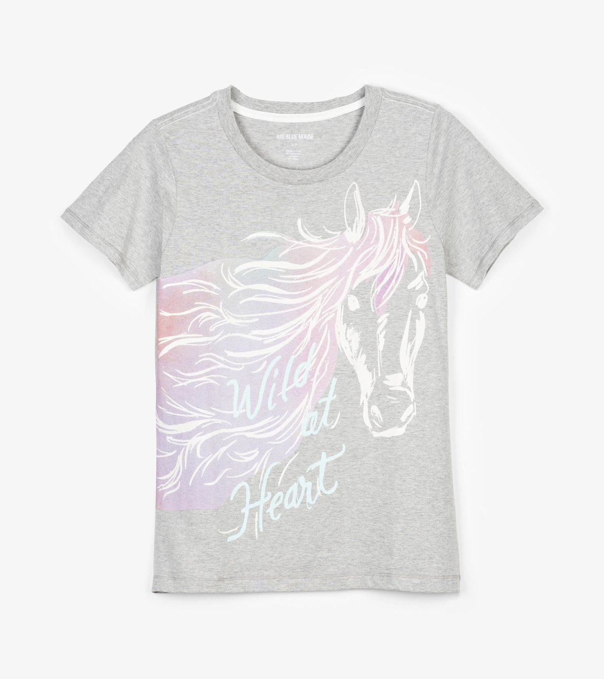 Agrandir l'image de T-shirt de pyjama pour femme – Cheval « Wild at Heart »