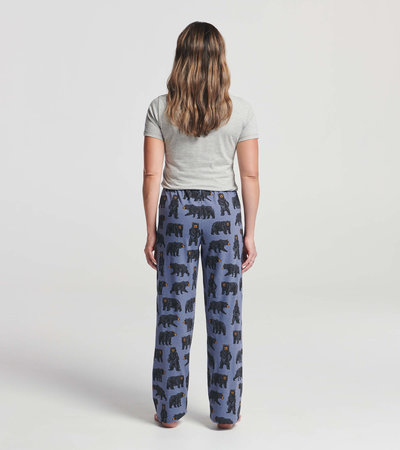 Wild Bears Women's Jersey Pajama Pants - Little Blue House US