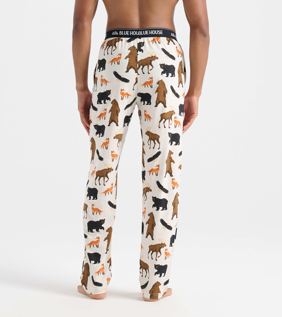 Agrandir l'image de Pantalon de pyjama en jersey pour homme – Faune des bois