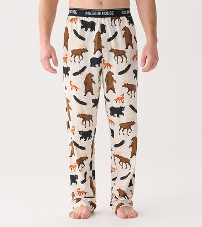 Pantalon de pyjama en jersey pour homme – Faune des bois