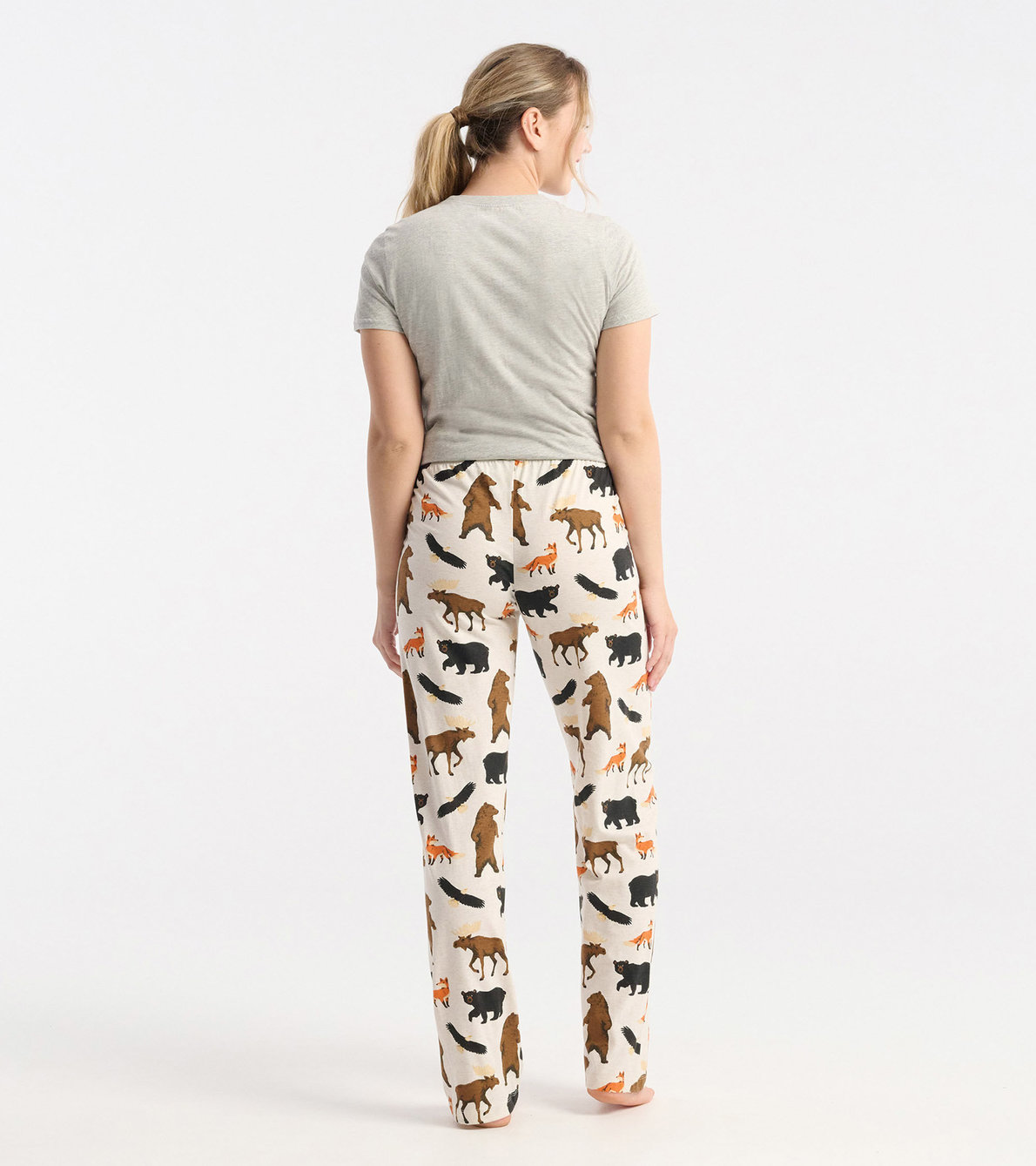 Agrandir l'image de Pantalon de pyjama en jersey pour femme – Faune des bois