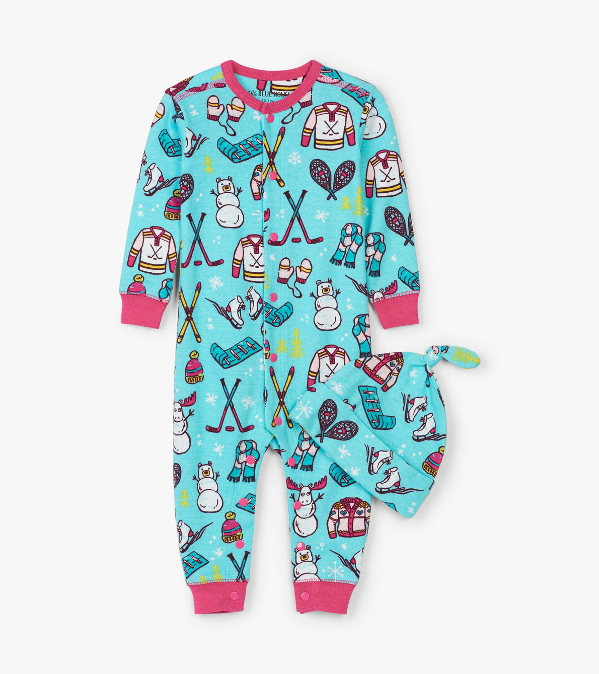 View larger image of Winter Traditions Baby Coverall with Hat