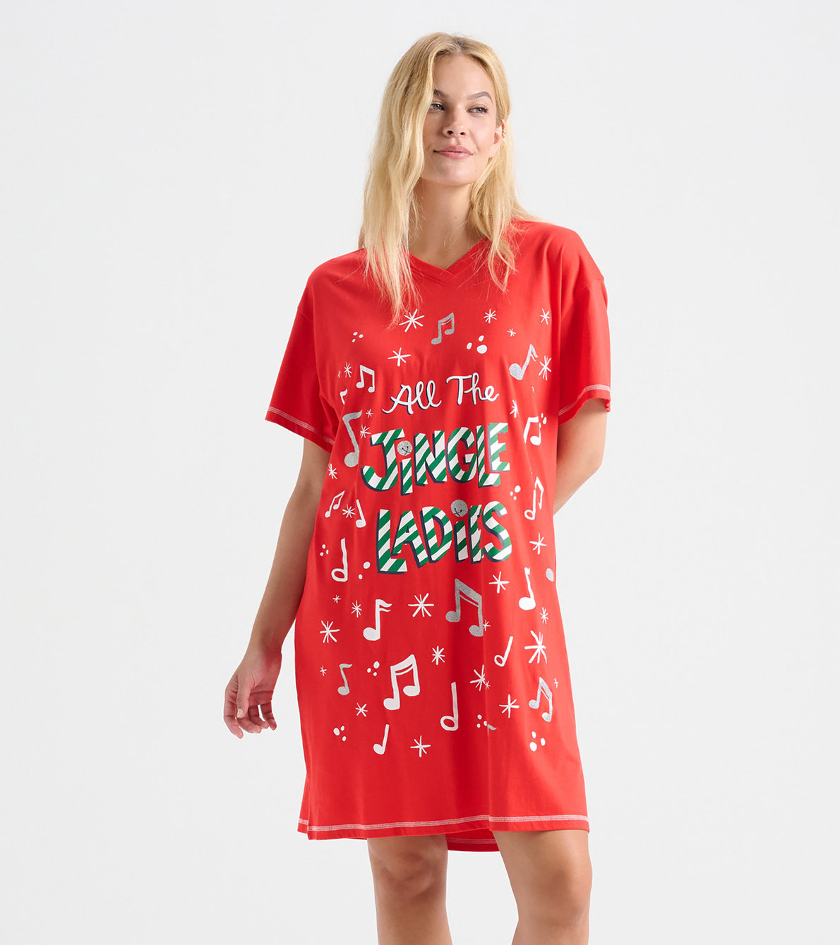 View larger image of Women's All the Jingle Ladies Sleepshirt