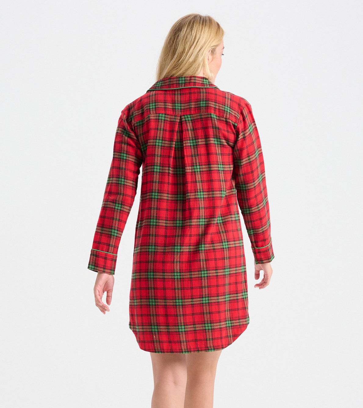 View larger image of Women's Classic Holiday Plaid Flannel Nightgown