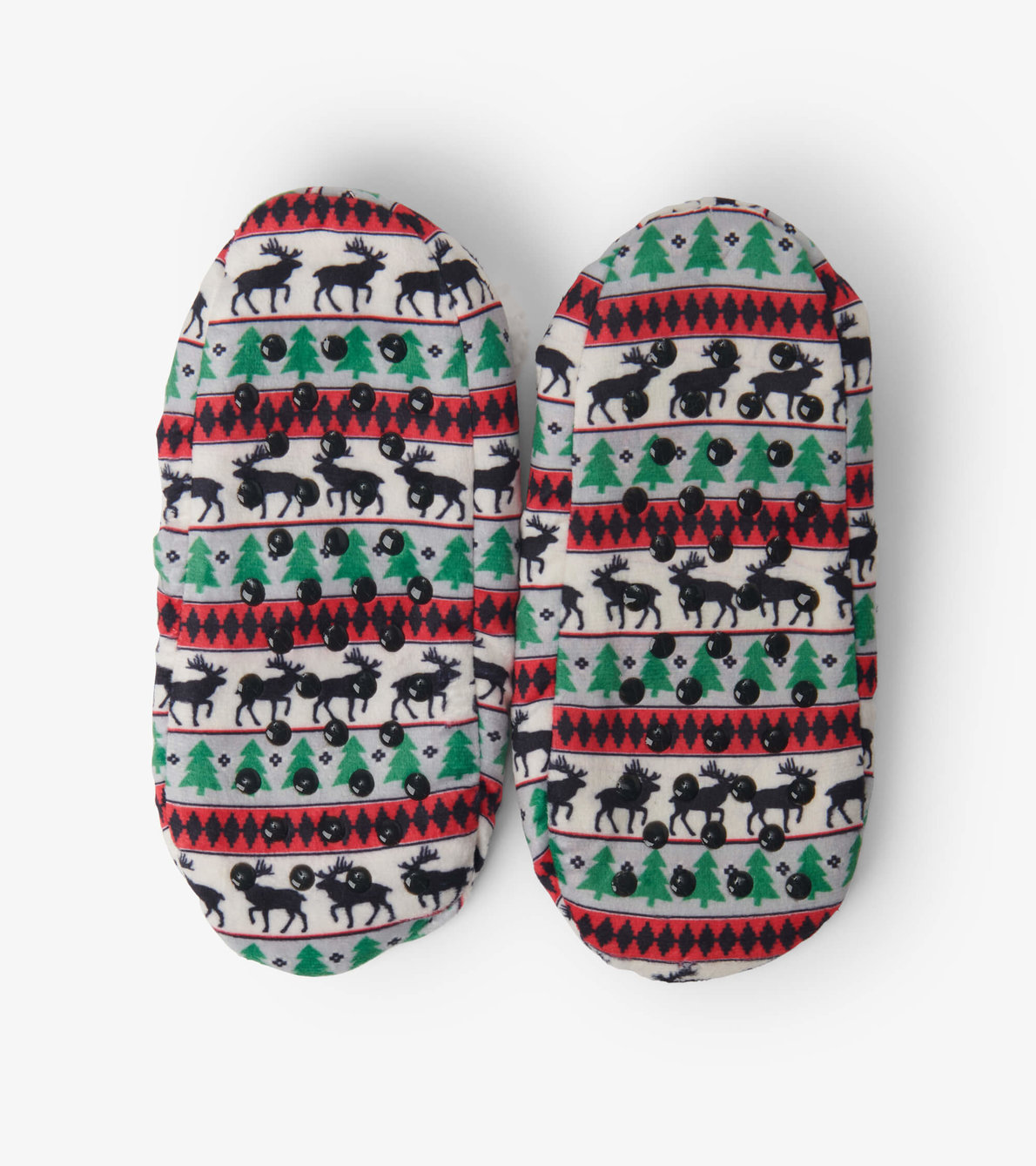 View larger image of Women's Elk Fair Isle Warm & Cozy Slippers